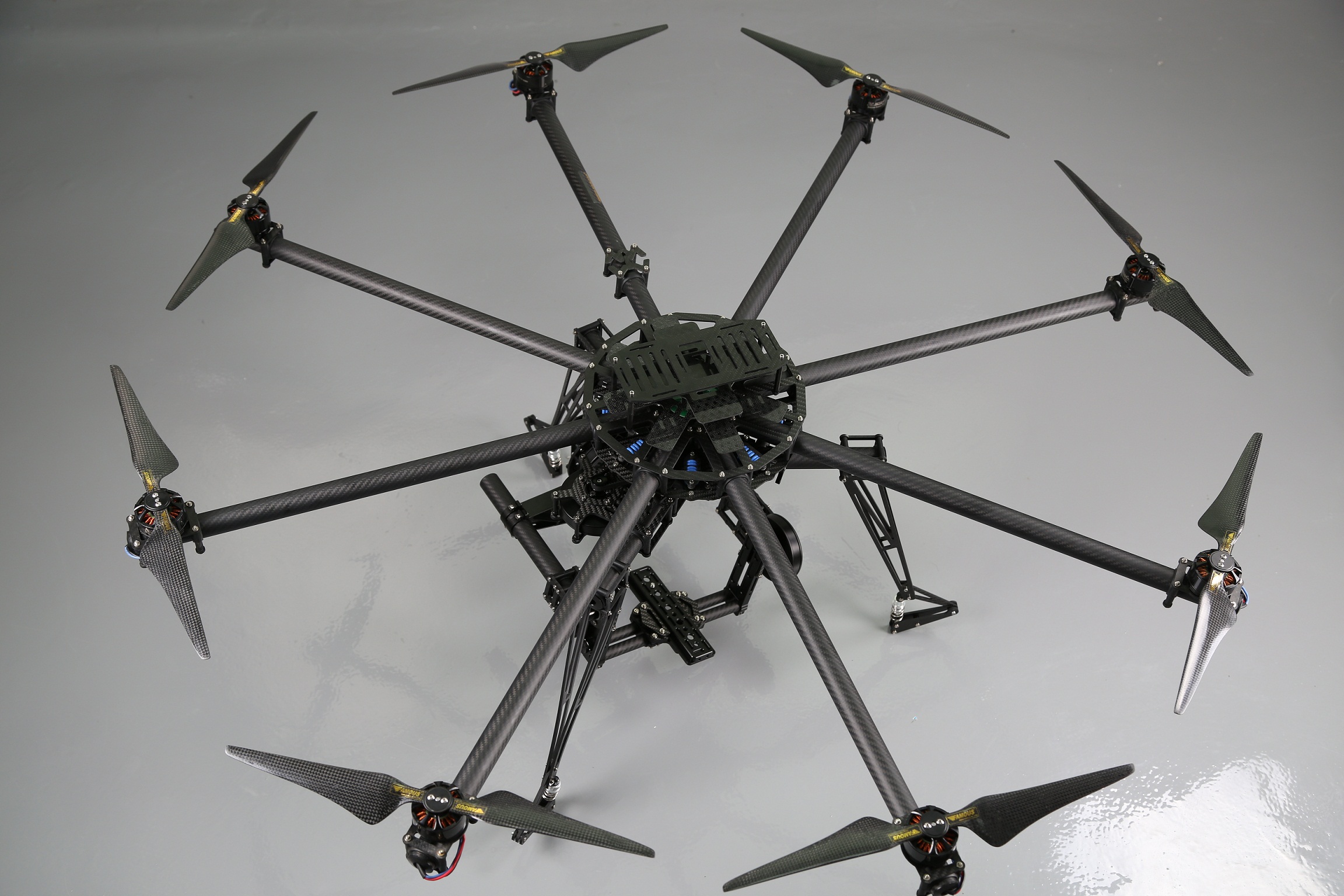 Octocopter with motors and props +BGC BG004 with 3pcs 8108motors - Click Image to Close